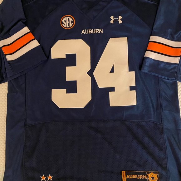 Under Armour AUBURGN TIGERS BO JACKSON Men's JERSEY .Sz M,L,XL,2XL New w tags - Picture 6 of 6